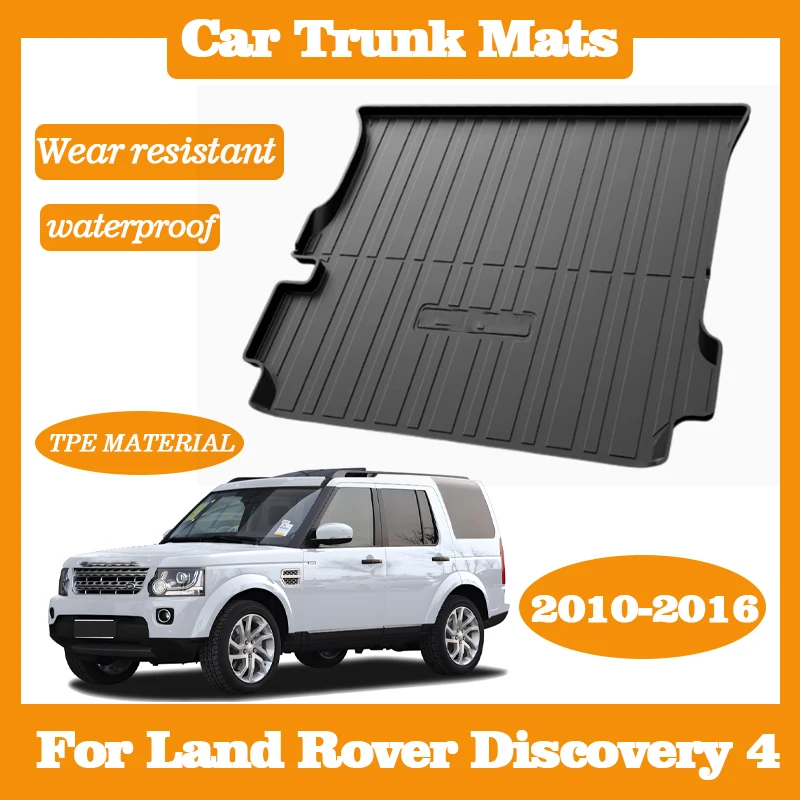 

Задний коврик в багажник для Land Rover Discovery 4 L319 Land Rover LR4 2010 ~ 2016 TPE, водонепроницаемый коврик для панели, поднос для автозапчастей