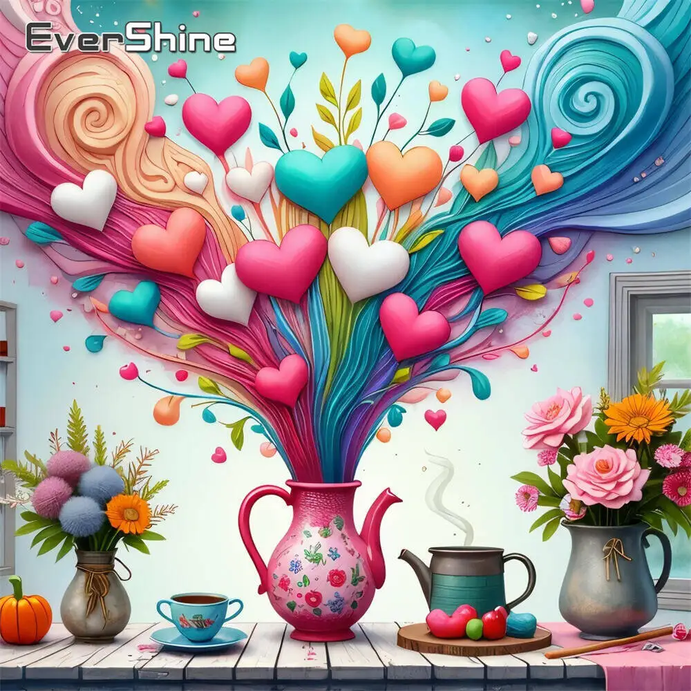 Evershine Diamant-Gemälde, Hund, Tier, Cartoon, komplett, quadratisch, rund, Diamant-Mosaik, Badezimmer, DIY-Bastelset, Heimdekoration