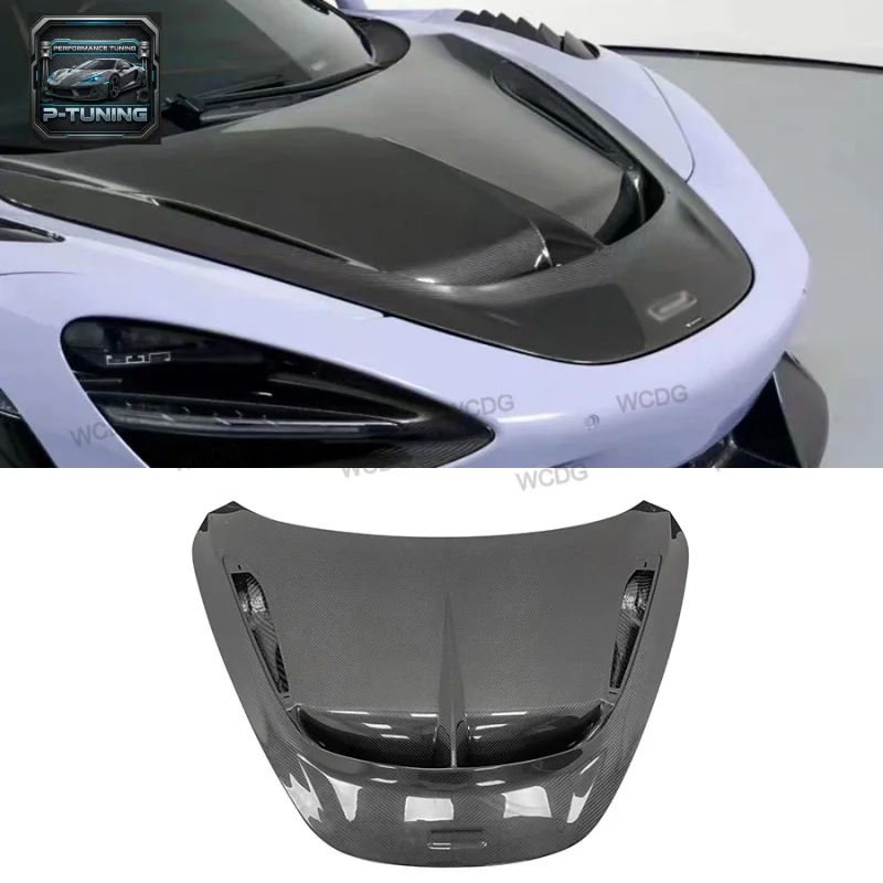 

High Quality 720S V Style Front Engine Hood for McLaren 720S 2017+ Front Hood Bonnet Air Vent Cover Car Bodykit