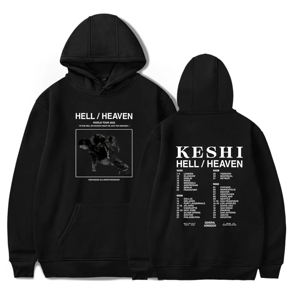 

2026 Keshi The Hell/Heaven Tour Merch Hoodie Pullover World Tour