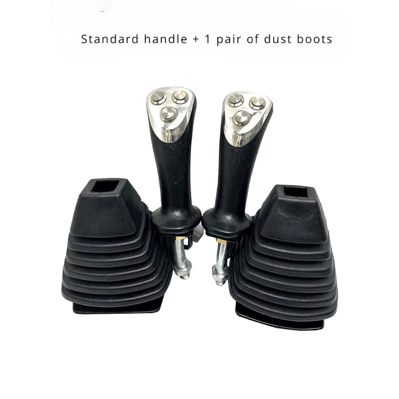 Excavator Electromagnetic Suction Cup Wood Clamp Hydraulic Shear Grabber Three-button Electronic Control Joystick Handle Glue