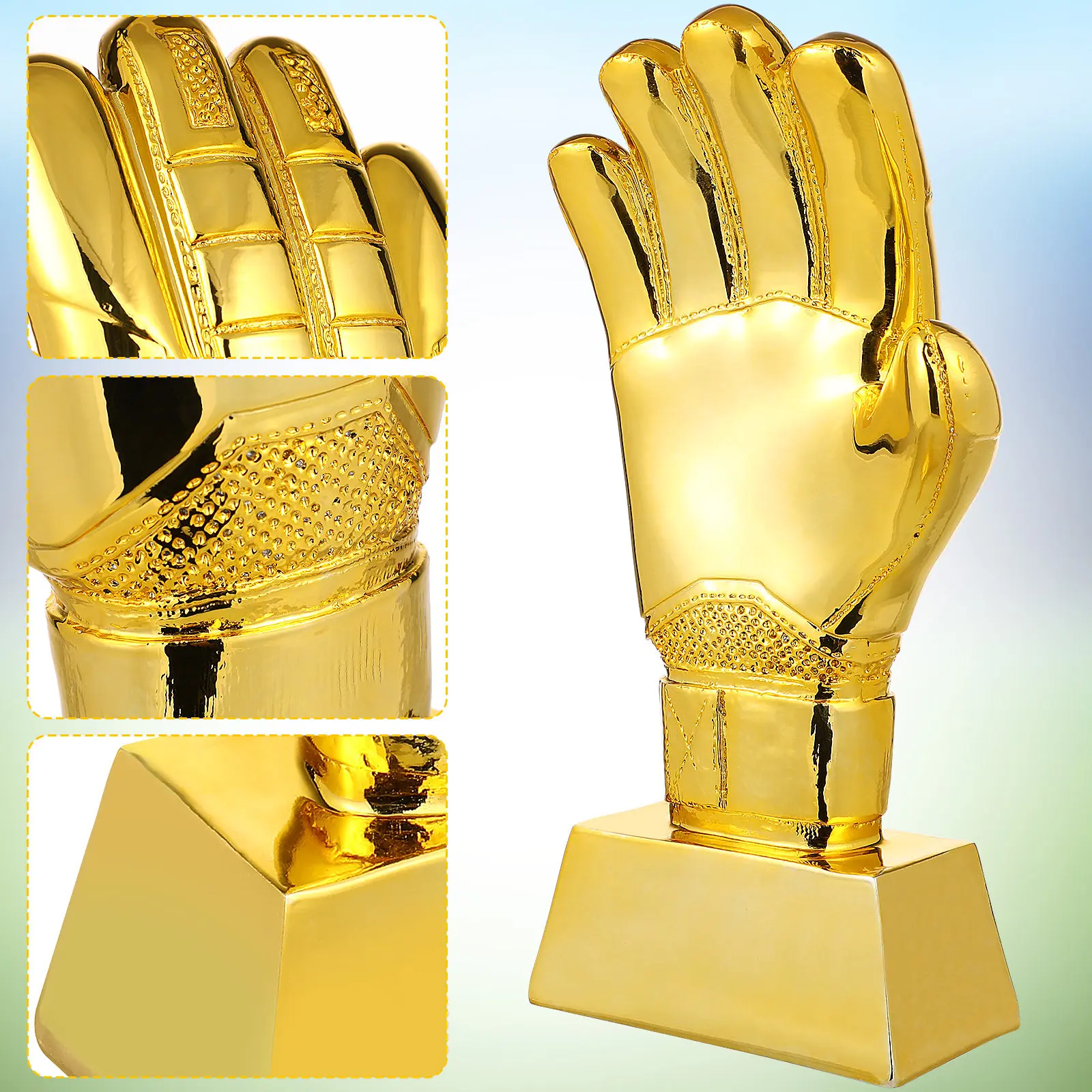 Goalkeeper Glove Trophy Decorative Exquisite Soccer Award Trophy for School Events Party Gifts Competition Prizes Sports Day