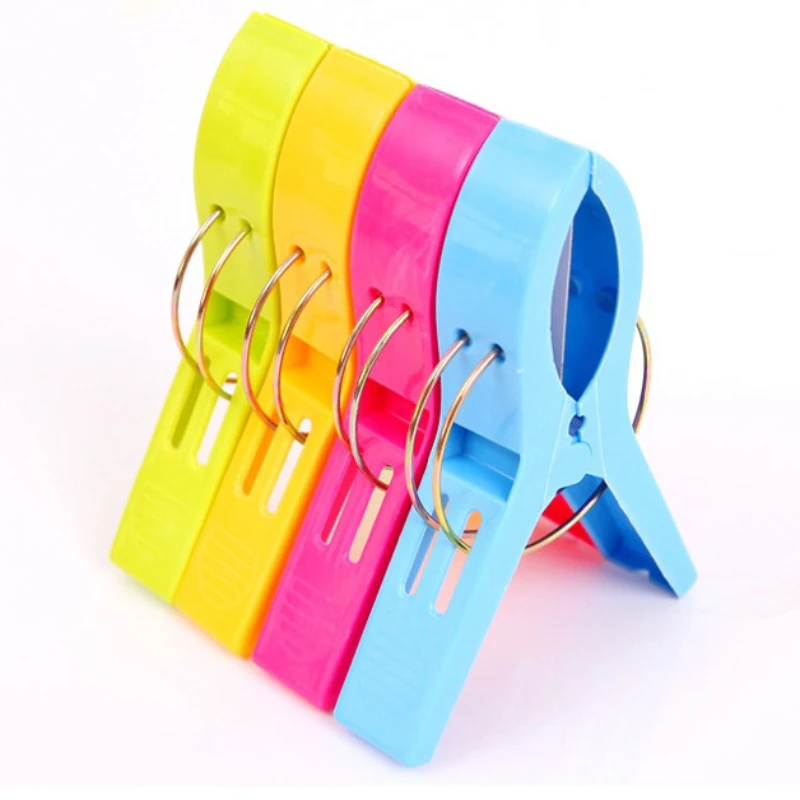 Household Color Clothespin, Plastic, Extra Large Quilt, Quilt Clip, 4 Pieces Per Bag  Pants Hanger Extragrande Do Algodão Grampo