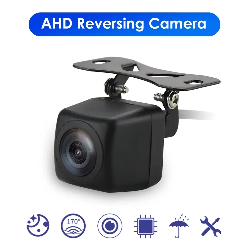 Hizpo 720P 1080P AHD achteruitrijcamera 140 °   150 °   170 °   Groothoek waterdicht nachtzicht Universele omgekeerde parkeerhulp