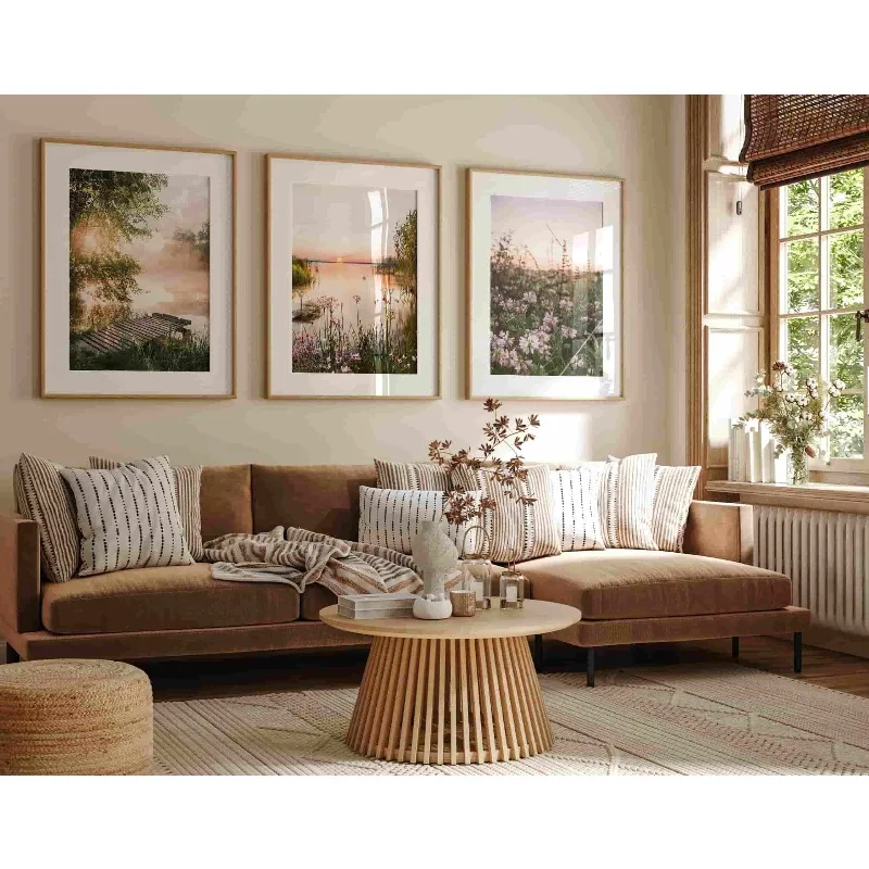3pcs Nature Wall Art, Wildflower Landscape, Mailed Large Canvas, Floral Photography, Spring Art Print, Forest Poster Wall Art