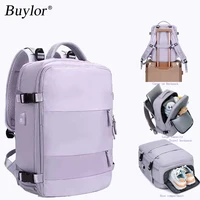 Mochila de viaje Buylor para mujer 40x25x17, mochila de cabina de avión, equipaje de mano, mochila para ordenador portátil de 14 pulgadas, mochila escolar informal