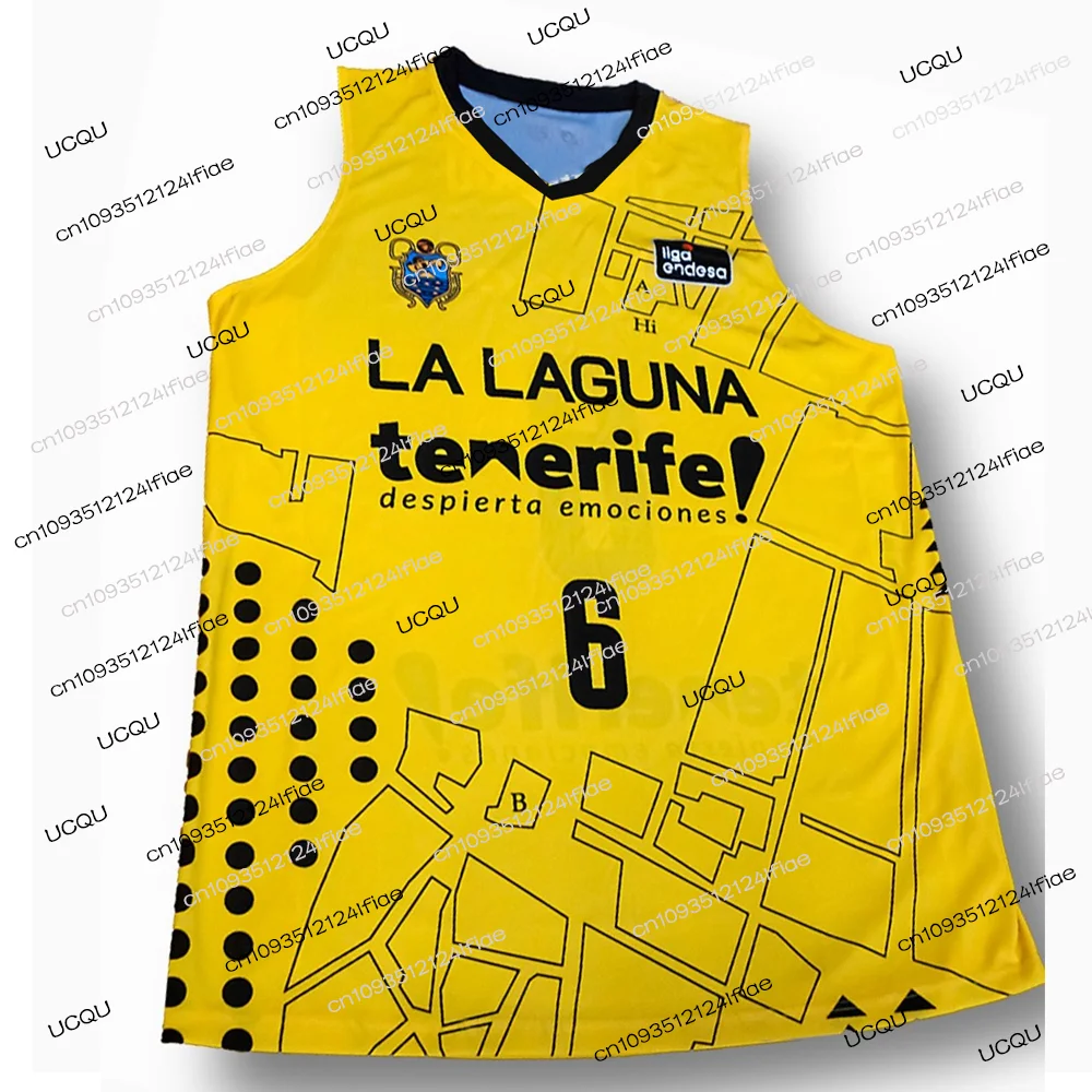 Camiseta de baloncesto Tenerife 2025 Home, Kit de camiseta especial para fanáticos del baloncesto para hombre, sudadera de secado rápido, baloncesto de España