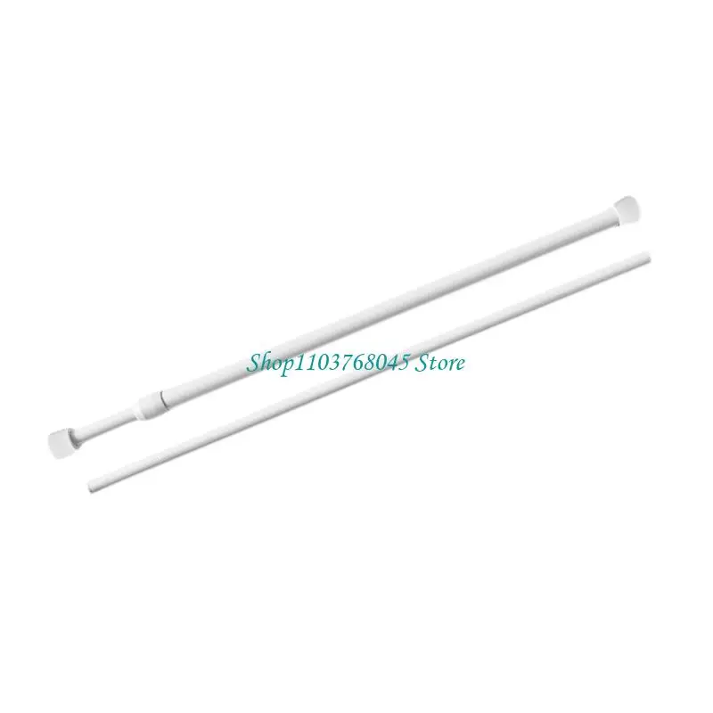 R53F NonSlip Tension Curtains Rod 17-42inch for Curtains and Doorways Easy Setups