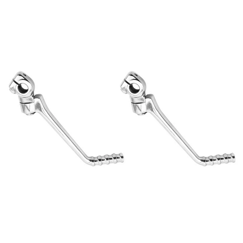 2X Motorcycle Kick Starter Lever Start Pedal For Kawasaki KE KL/KLX/KX/KDX/KZ/125/175/200 16Mm