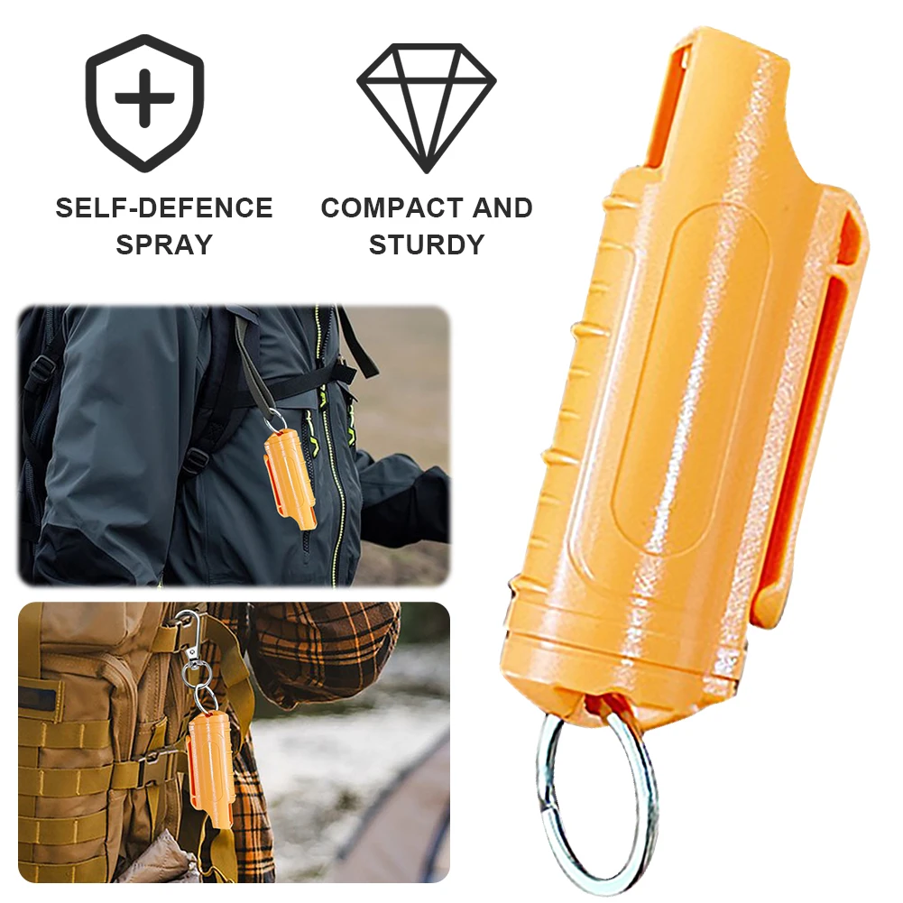 1-3PCS Multipurpose Durable Pepper Spray Keychain Portable Quick Release Women Self Defense Spray Keychain Outdoor Accessories