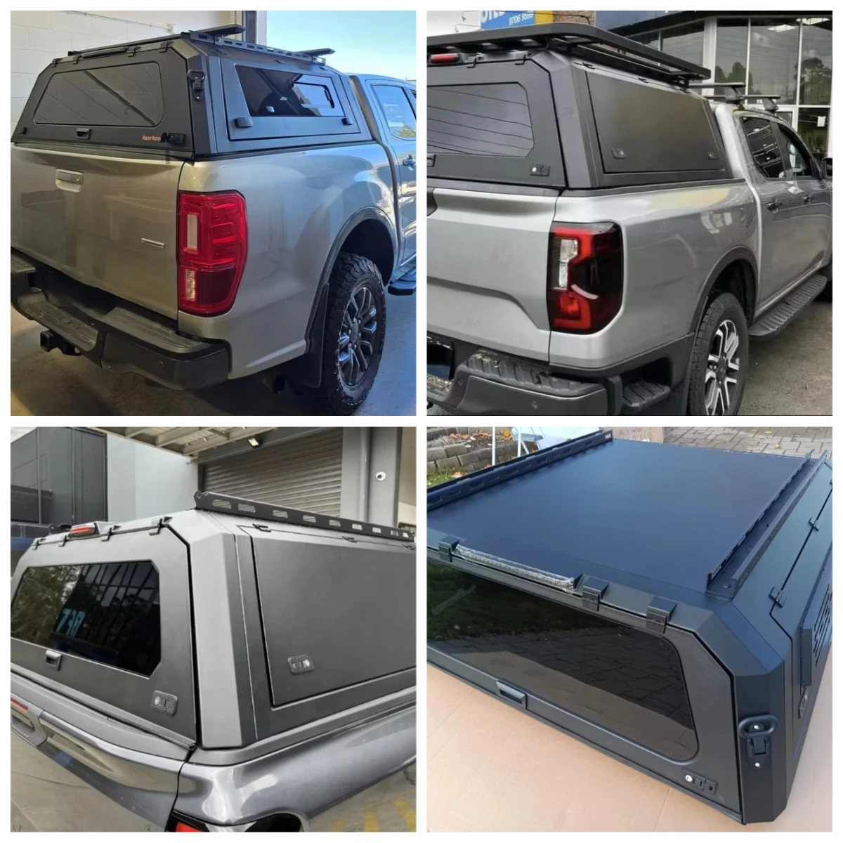 

High Quality Sports Pickup Hardtop Truck Bed Cover for Ford Ranger Camper Shell Snap-On No Drill