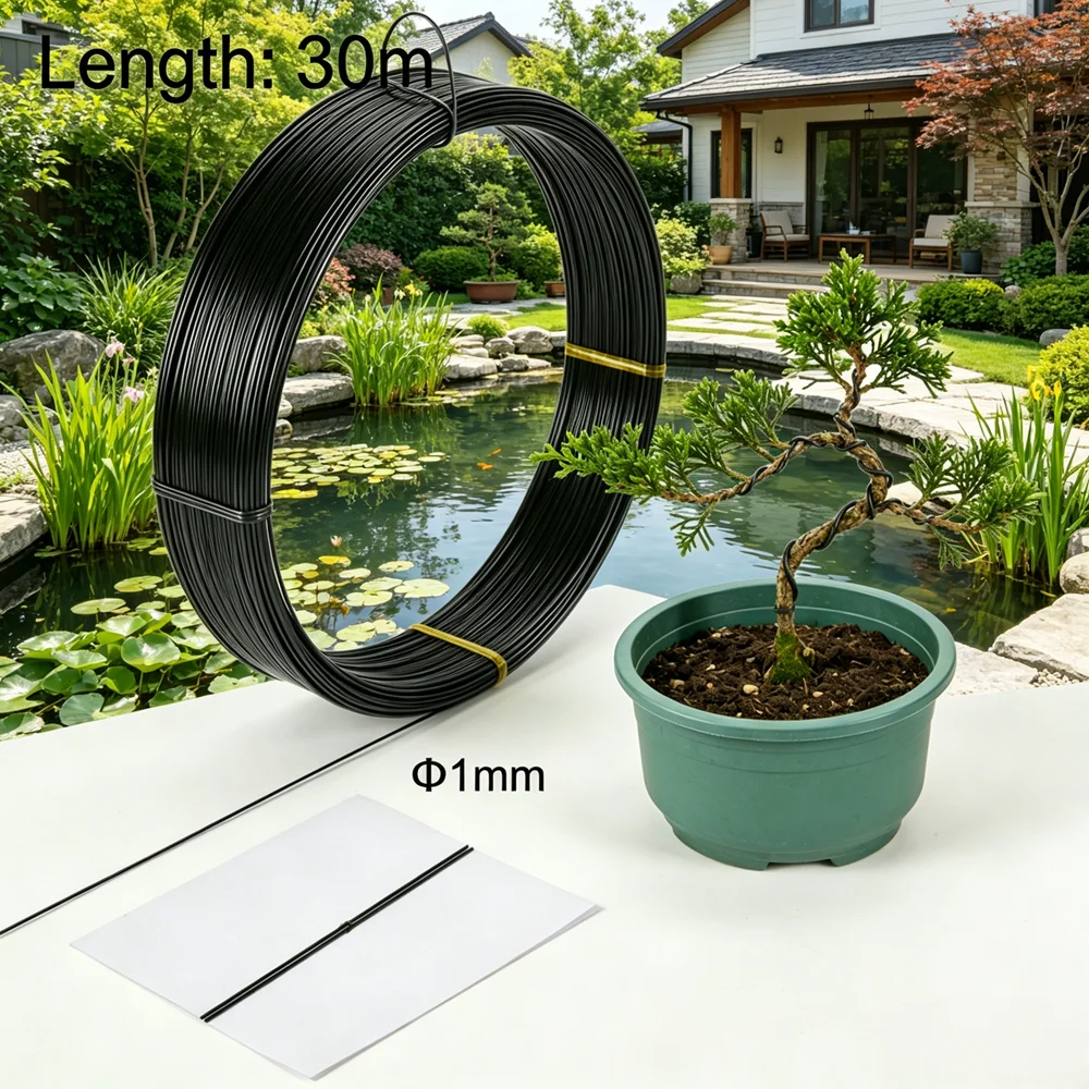 Bonsai Garden Design - Bonsai Ağacı Şekillendirme Alüminyum Tel 1mm