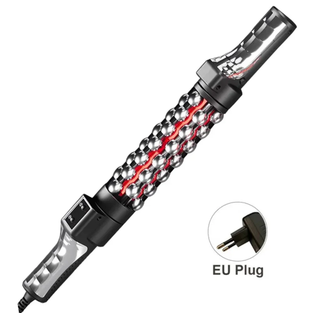 Massaggiatore a rullo massaggiatore elettrico muscolare dispositivo di massaggio riscaldato a luce rossa rullo a sfera interna rotante a 360 ° per tutto il corpo