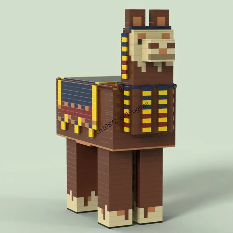 جديد 1079 قطعة سلسلة ألعاب الكلمات الشهيرة اللاما تاجر Moc الطوب نموذج اللبنات لتقوم بها بنفسك الأفكار الإبداعية ألعاب أطفال هدايا عيد الميلاد