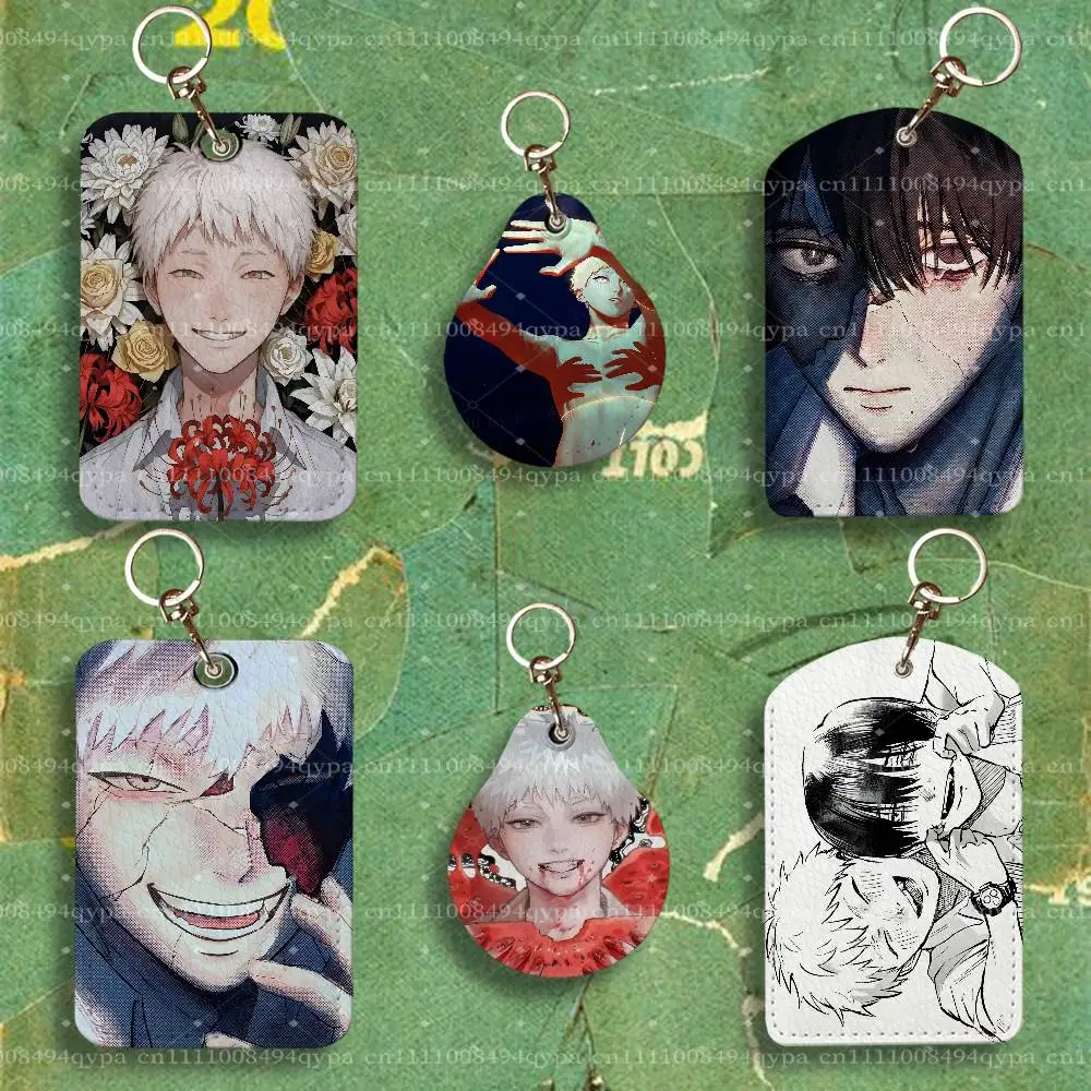 The S-Summer Hikaru Died  Keychain Card Holder Leather Keeps ID Cash Keys Cards Ready for Work, School, Travel Daily Errands