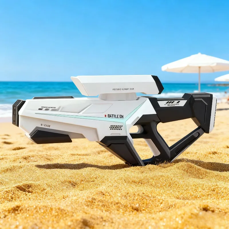 

New electric full continuous shooting water gun toy summer beach pool toy water gun automatic children's water absorption toy