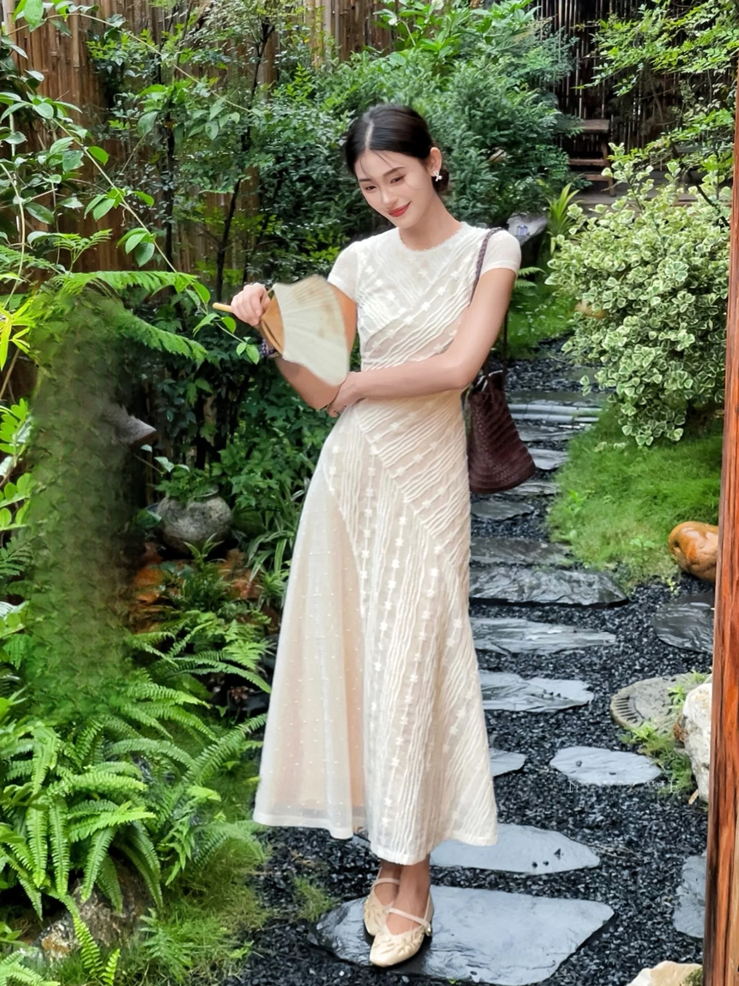 

Кружевное платье Dr Fre Sle, новая женская летняя тонкая тюлевая юбка в китайском стиле с цветочной вышивкой, длинное платье све