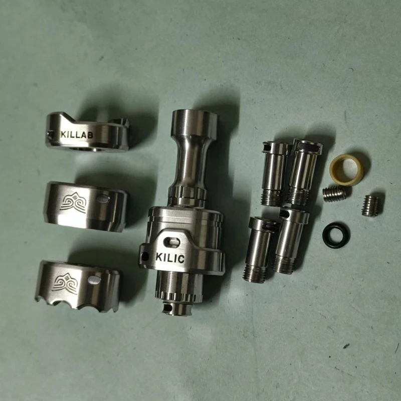 YFTK KILLAB RBA Bridge Set for SXK BB Mod Billet Box Boro with Multiple Air Pin Sizes And 4 Rings Trim Part view 6