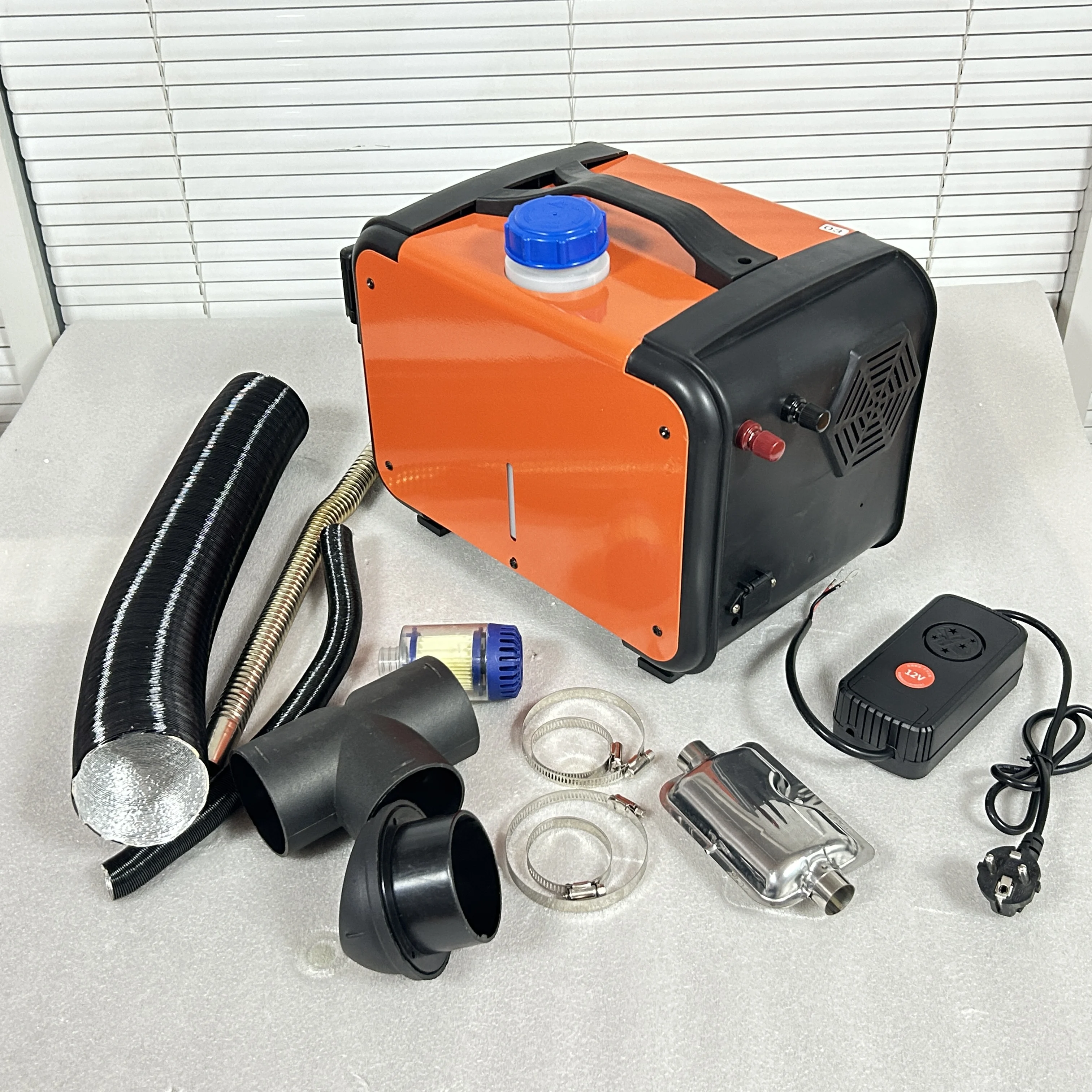 

5 кВт 12 В стояночный обогреватель с одним отверстием дизельный воздухонагреватель ЖК-пульт дистанционного управления для лодки на колесах