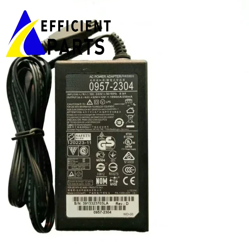 0957-2304 dual output adpter For Hp OfficeJet 6100 6700 Photosmart 7510 7520 pro Power Supply 32V 1094mA + Cable 0957-2304