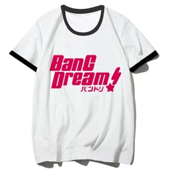Bang Dream t shirt women streetwear harajuku manga t shirt girl funny comic clothes