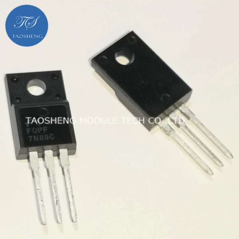1PCS 100% New&Original FQPF7N80C 7A800V TO-220F【TAOSHENG】MODULE #TS10051