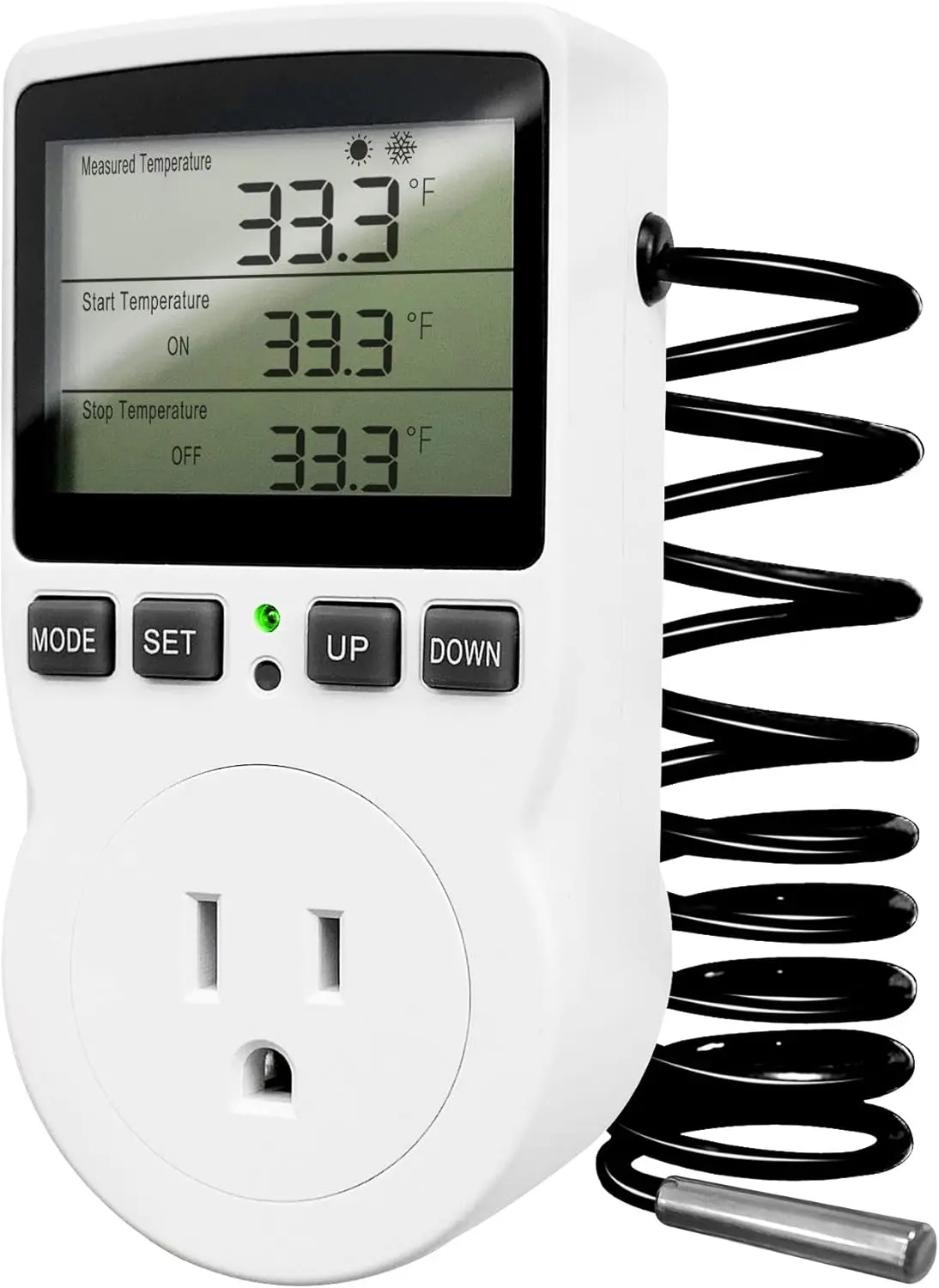 

Цифровой терморегулятор с таймером для террариумов, теплиц, холодильников, контроля нагрева и охлаждения