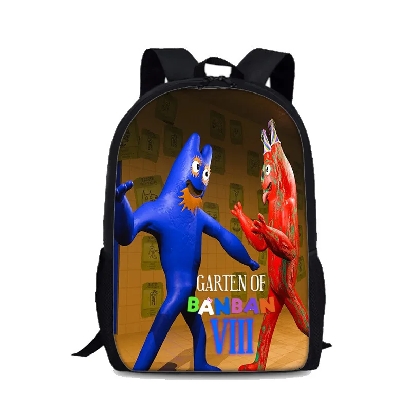 Mochila Garten of Banban 8, bedruckter Rucksack, Cartoon-Anime-Reißverschluss, Schultasche, Gartenspiel, Banban-Bleistiftbeutel für Kinder, Geburtstagsgeschenke