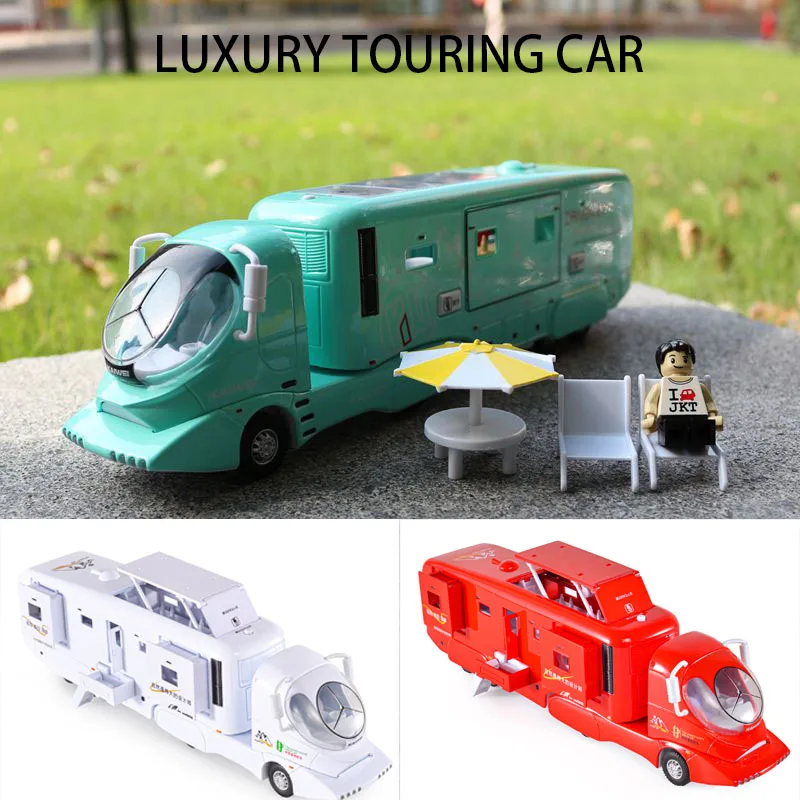 

Car Model Armored Wickrani Alloy Rv Model Sound and Light Separable Rv Pull-Back Sound And Light Toy Truck Children's Gift