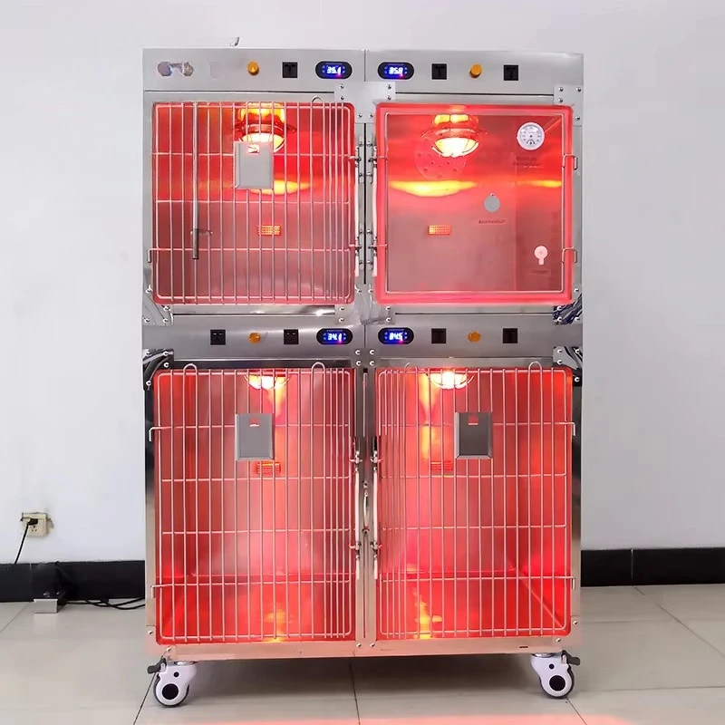 AT Veterinary Equipment EC-10 Veterinary Medical Equipment ICU Small Ward, Pet Intensive  Unit with Oxygen Interface