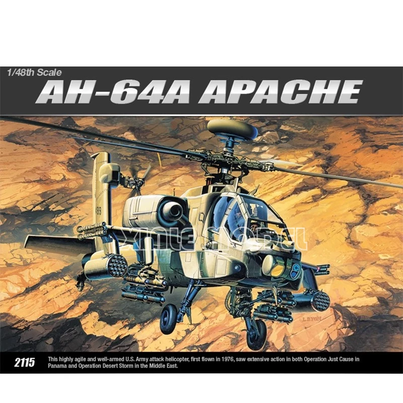 

Academy Aircraft Model Kit 12262 AH-64A Apache 1/48