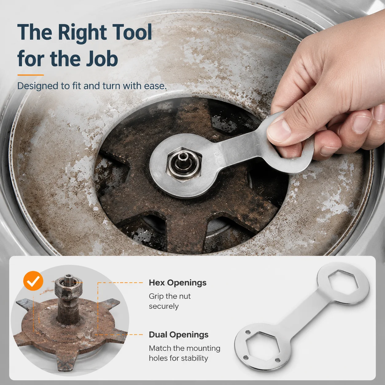 Universal Washing Machine Clutch Removal Wrench Double End Hex Spanner Repair Installation Tool