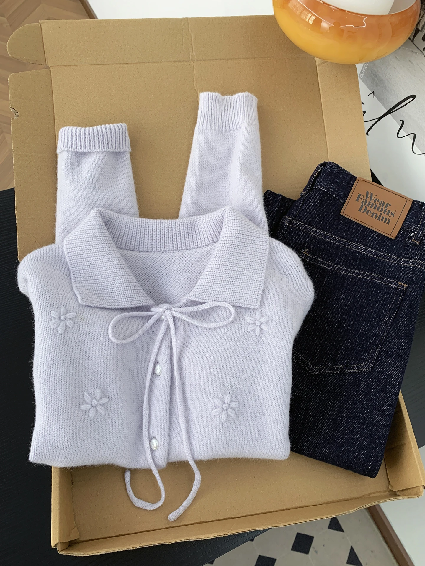 

Women's Purple Embroidery Cardigan Sweater Vintage Y2k Japanese Jumper Knitwear Long Sleeves Sweater Autumn 2000s Clothes 2025