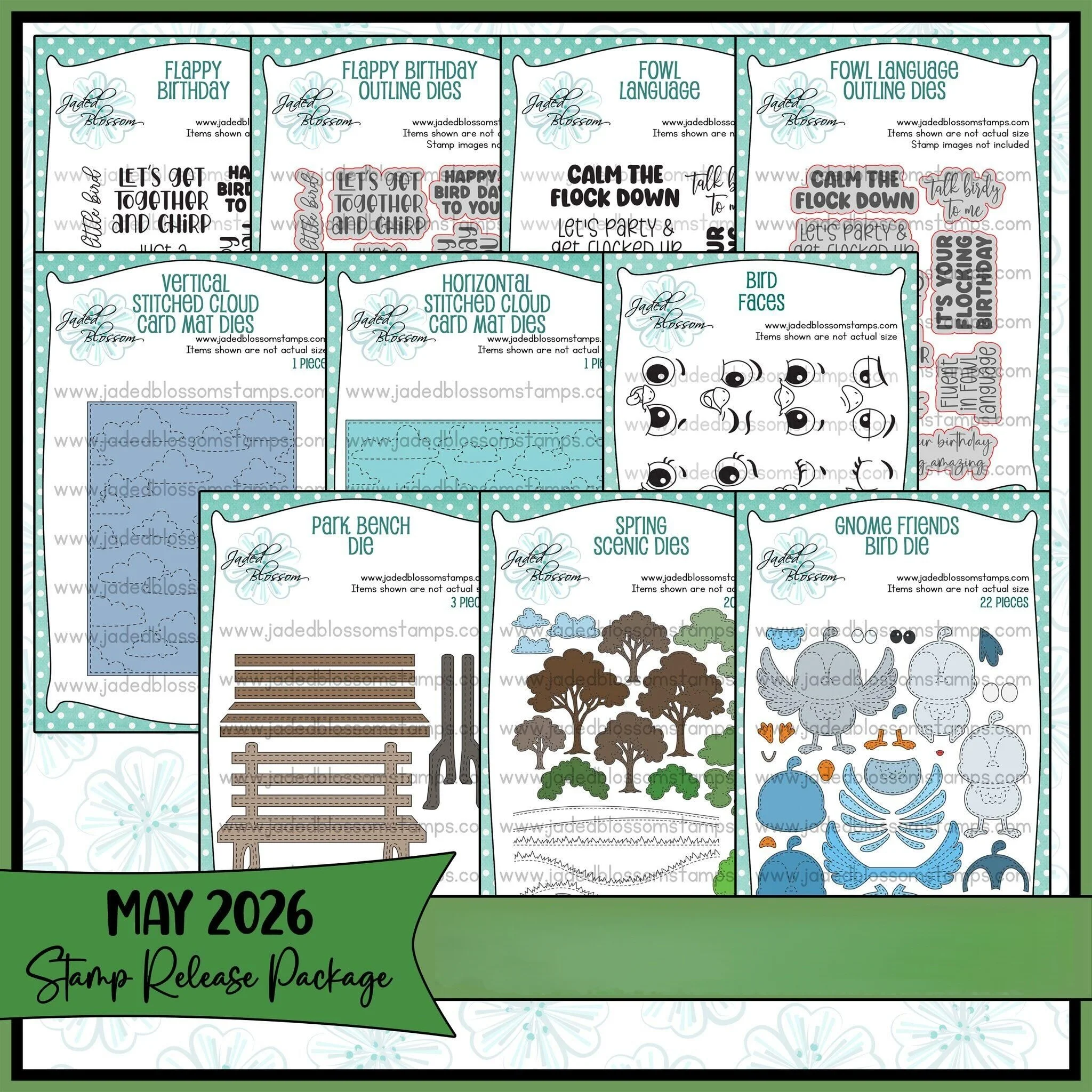 Matrices de découpe métalliques Nuages Horizontaux Brodés, Tampons Transparents et Pochoirs de Superposition pour la Création de Cartes de Vœux DIY, le Scrapbooking et les Projets Artisanaux