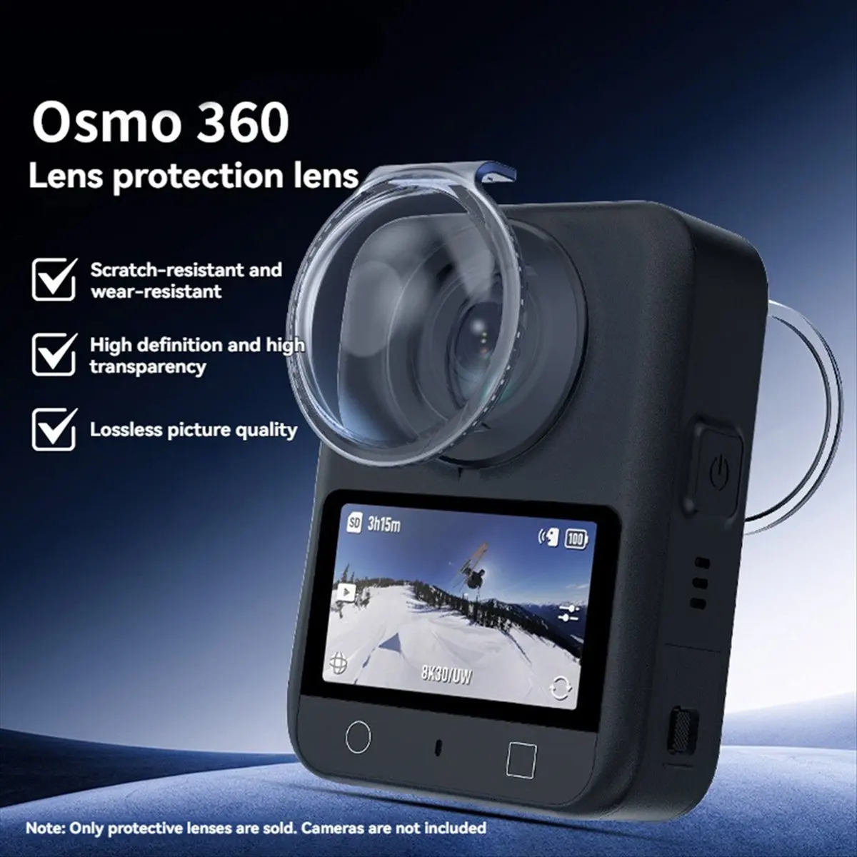 For 360 PC Lens Protector HD Anti-Scratch Lens Protector Cap for 360 Camera Accessories