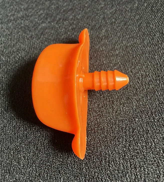 25x10mm/ 42x18mm Orangefarbene Entenmaul-Plastikspielzeugteile & Weiche Unterlegscheibe – Größenoption – Detail 1