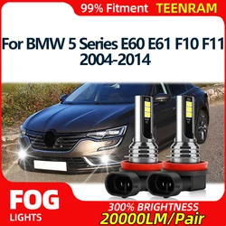 20000LM Canbus LED Fog Lights Bulbs 120W Car Front Fog Lamps 12V For BMW 5 Series E60 E61 F10 F11 2004-2010 2011 2012 2013 2014