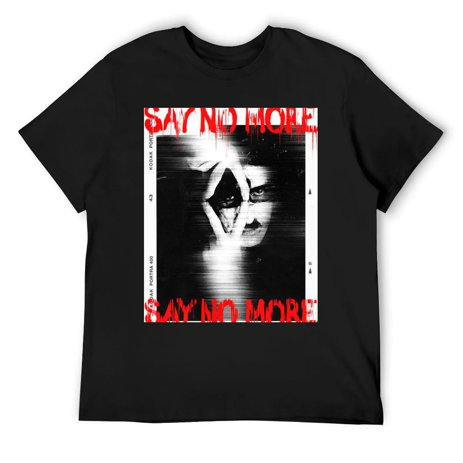 تي شيرت Say No More Charly Garcia ملابس عيد الحب بوتيك مشجعي الرياضة الأزرق أرشيف تي شيرت للرجال