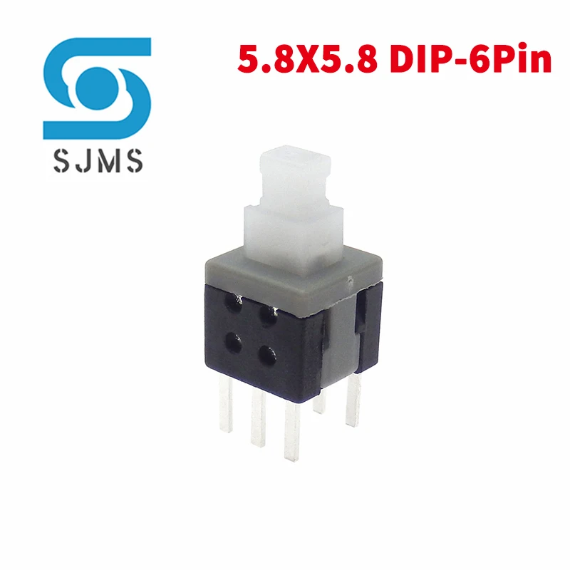 10PCS 5.8x5.8 7x7 8x8 8.5x8.5mm Non-Self-Locking / Self-Locking Switch / UNlock Push 6 Pin Tactile Power Micro Button Switches