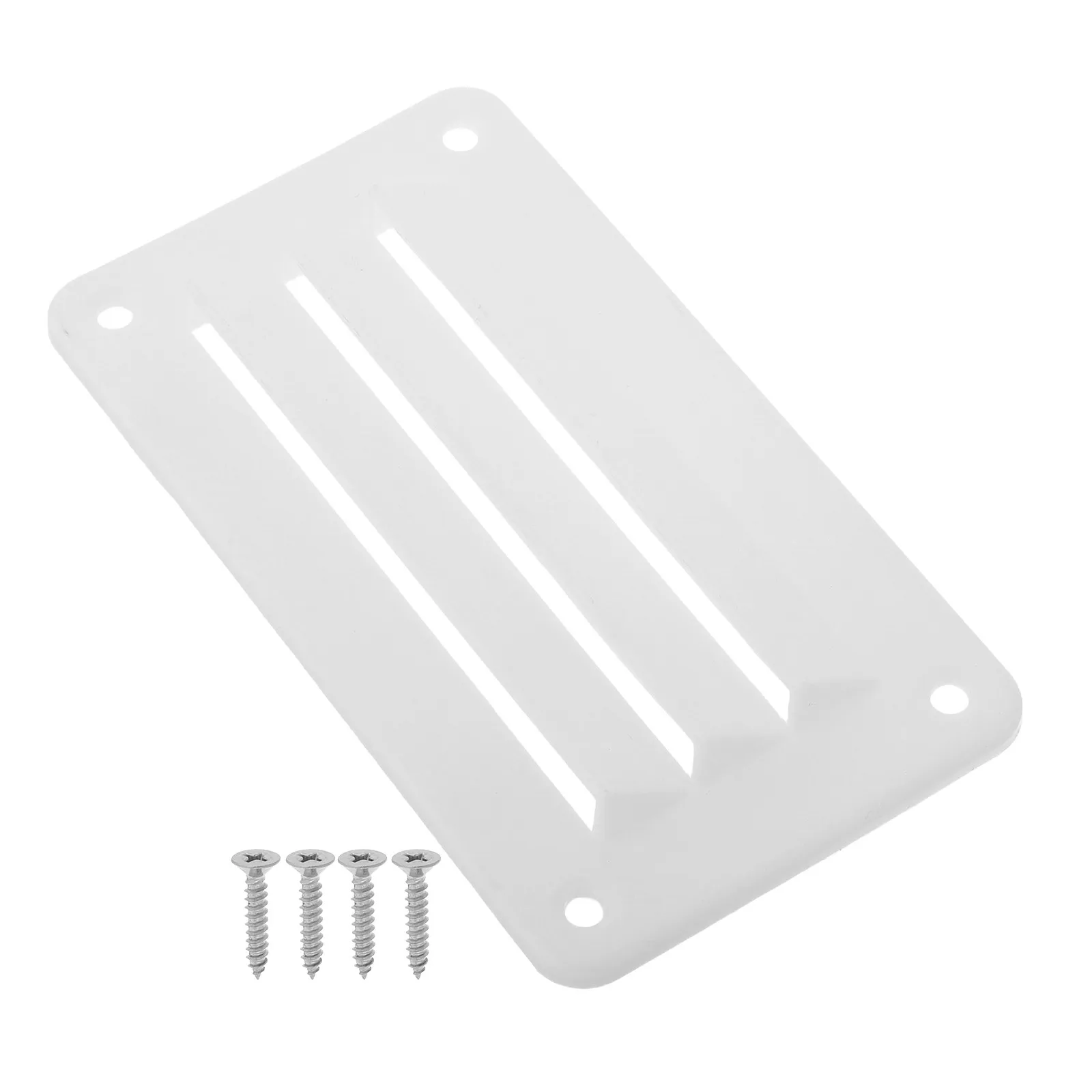 Marine Exhaust Fan Rectangular Nylon Louvered Vent Covers Boat Rv Yacht Camper White Mount Screws Quiet Ventilation