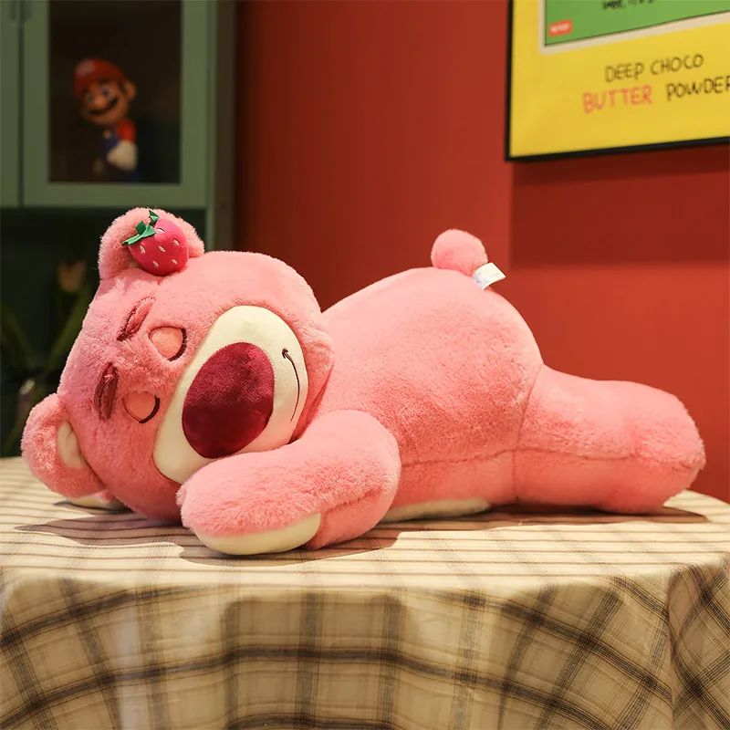 Disney Lotso giocattoli di peluche bambola carino abbraccio orso fragola bambola di peluche ragazze Kawaii Anime orso bambola di pezza per bambini regalo di festival