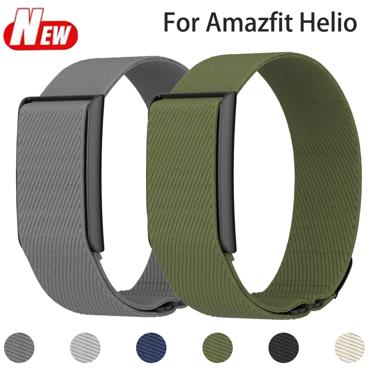 Elastic Nylon Band for Amazfit Helio Sport Strap for Huami Watch Amazfit Helio Breathable Woven Bracelet Replace Loop Belt