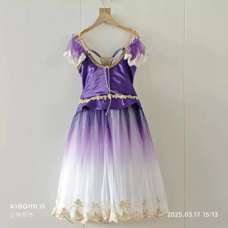 Ballet Skirt Professional Edition Open Button Long Dress Tailored