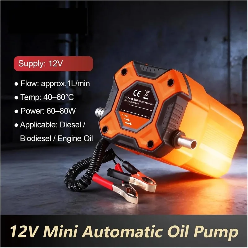 Fuel Delivery Engine Oil Crude Oil Fluid Suction Pump Electric Car Oil Suction Pump 12V 60W For Car Motorcycle Boat Oil Pump