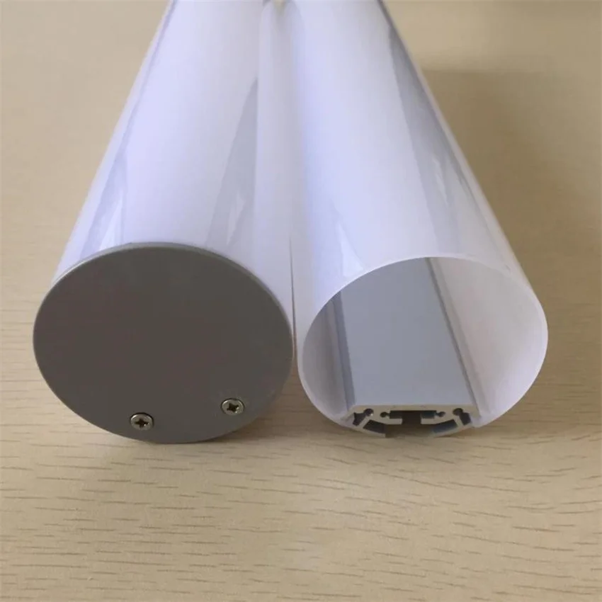 1.5m/pcs 60mm Round led profile aluminum tube, suspended round shape lighting aluminum profile