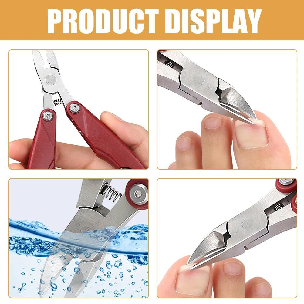 

Stainless Steel Toenail Clipper Foldable Clipper Metal Fingernail Cutter Ergonomic Lightweight Portable For Manicure Pedicure