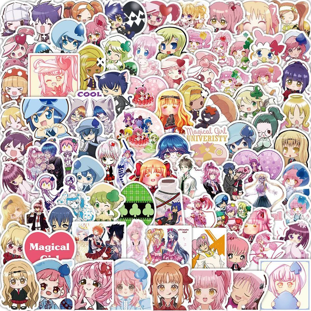 

10/30/50/100pcs Kawaii Shugo Chara Cartoon Stickers Dia Suu Ran Hinamori Amu Anime Sticker Aesthetics Laptop Phone Cute Decals