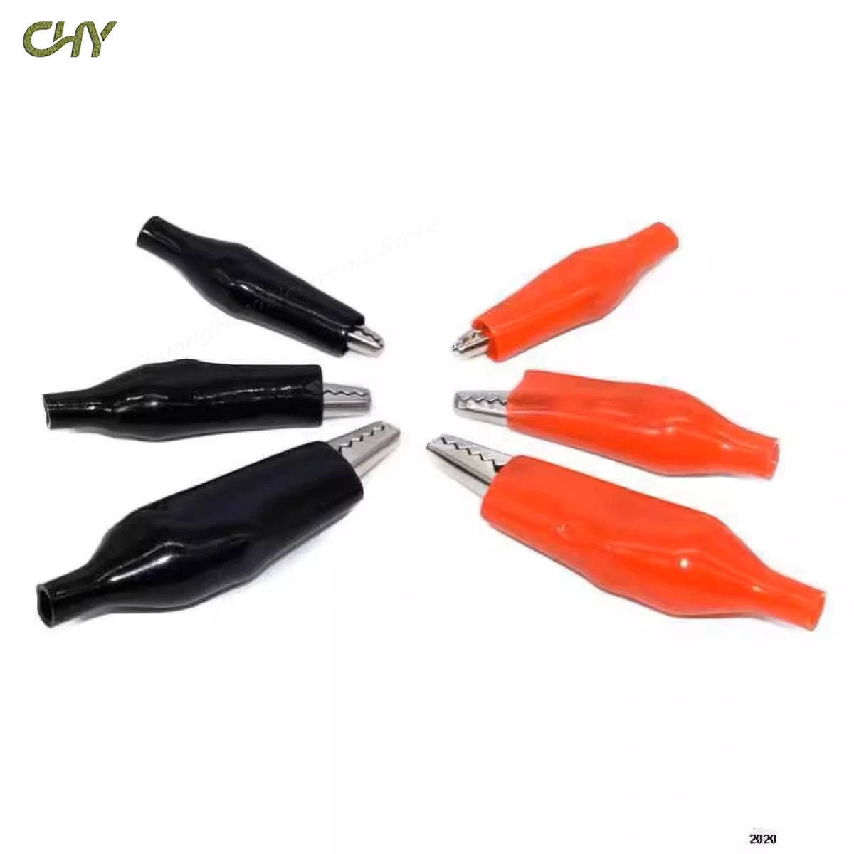 28 35 45mm Metal Alligator Clip G98 Crocodile Electrical Clamps Testing Probe Meter Black Red with Plastic Boot Car Auto Battery