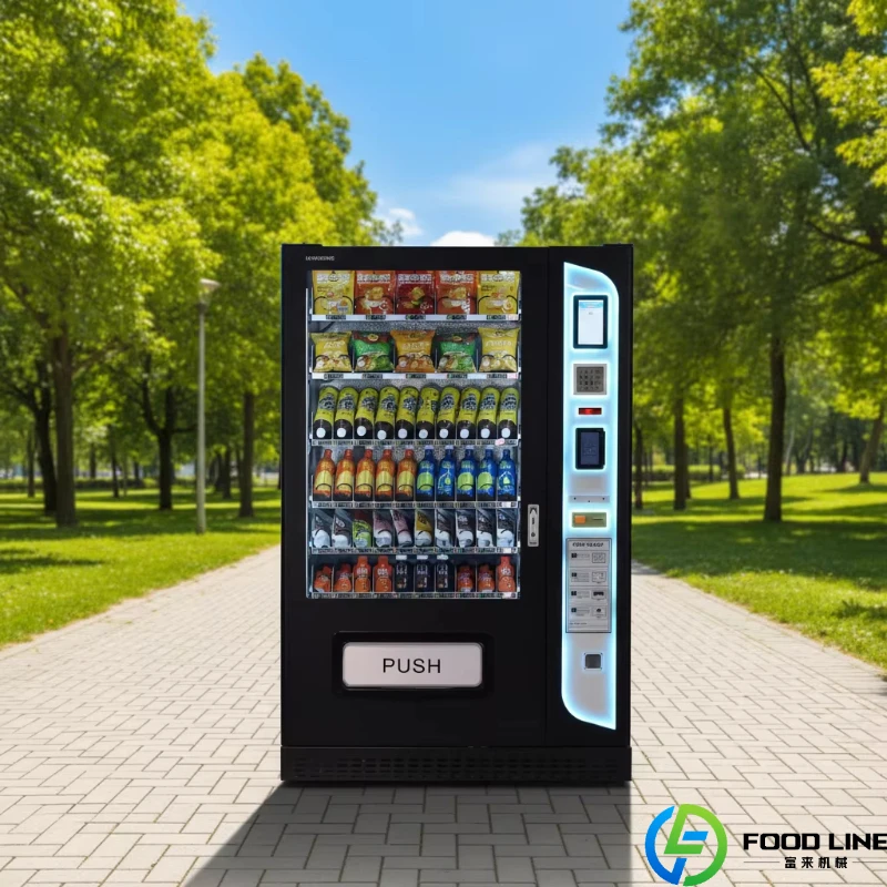 

Customized 2026 Best Selling Fully Automatic Snacks and Drinks Vending Machine with Touch Screen