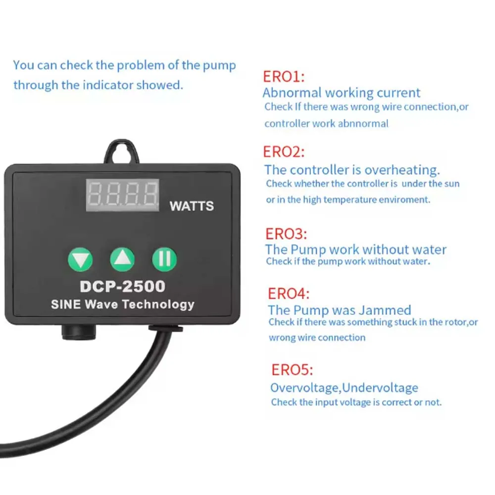 الذكية تيار مستمر مضخة DCP-2500/3500 Jecod تحكم سلسلة الجيبية البلاستيك مضخة غاطسة خزان الأسماك حوض السمك الصامت 220 فولت مياه البحر #4